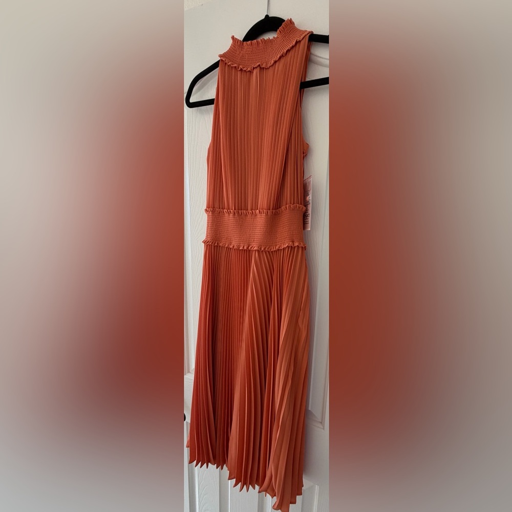 Nanette Lepore Terracotta Smocked Dress